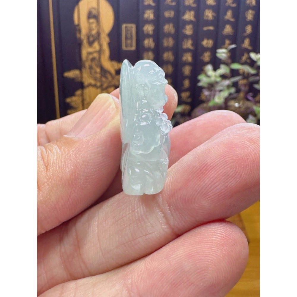 天然翡翠A貨-可愛歡喜彌勒佛 商品編號051919-細節圖8