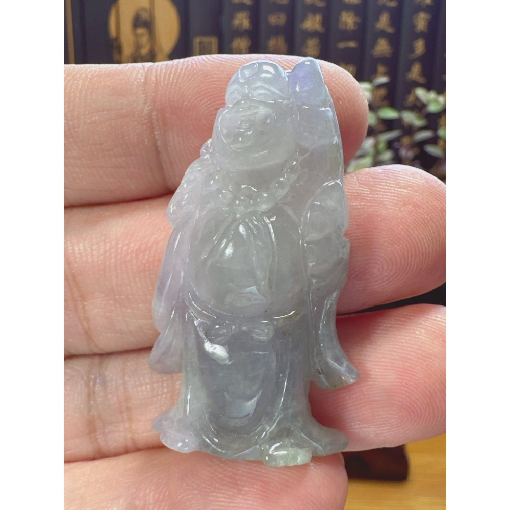 天然翡翠A貨-可愛歡喜彌勒佛 商品編號051909-細節圖2