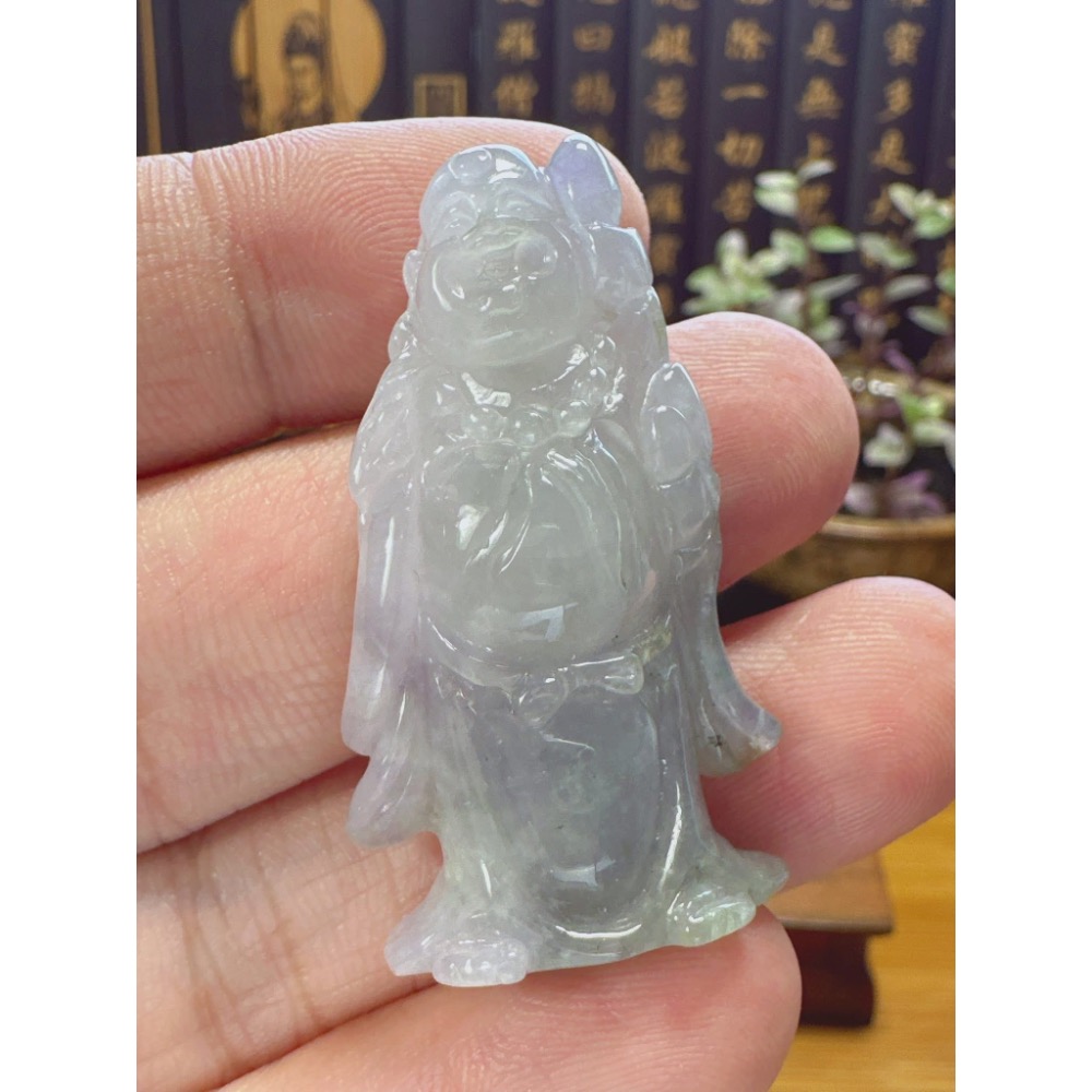 天然翡翠A貨-可愛歡喜彌勒佛 商品編號051909-細節圖4