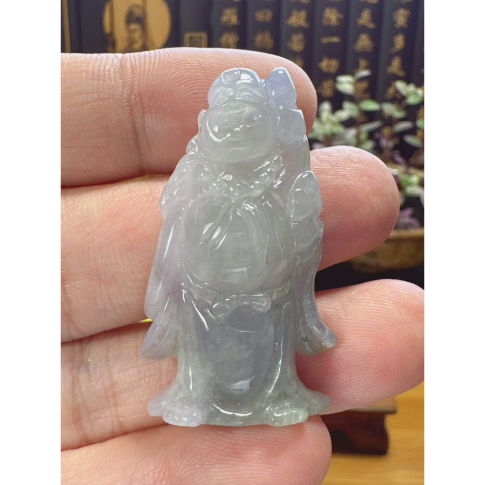 天然翡翠A貨-可愛歡喜彌勒佛 商品編號051909-細節圖5