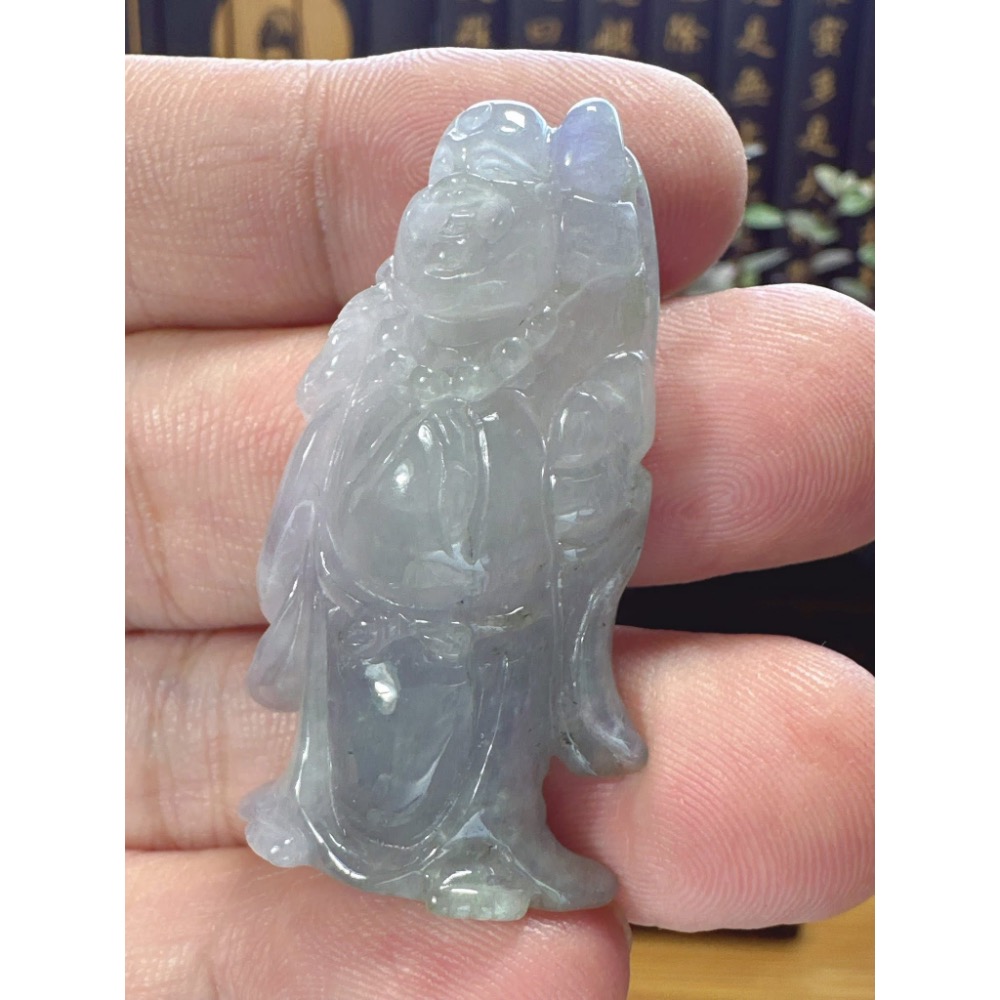 天然翡翠A貨-可愛歡喜彌勒佛 商品編號051909-細節圖6