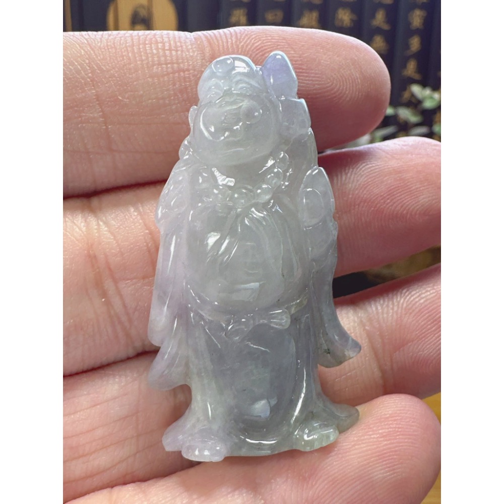 天然翡翠A貨-可愛歡喜彌勒佛 商品編號051909-細節圖7