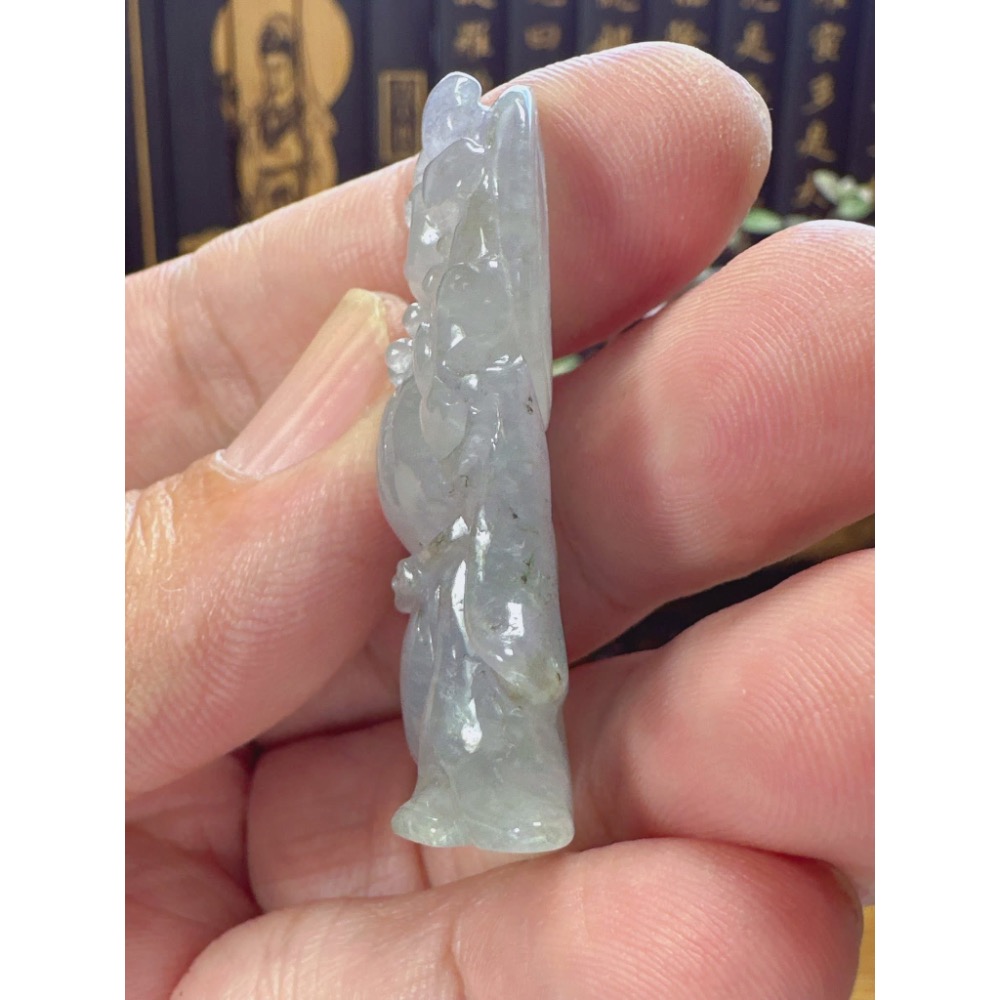 天然翡翠A貨-可愛歡喜彌勒佛 商品編號051909-細節圖8