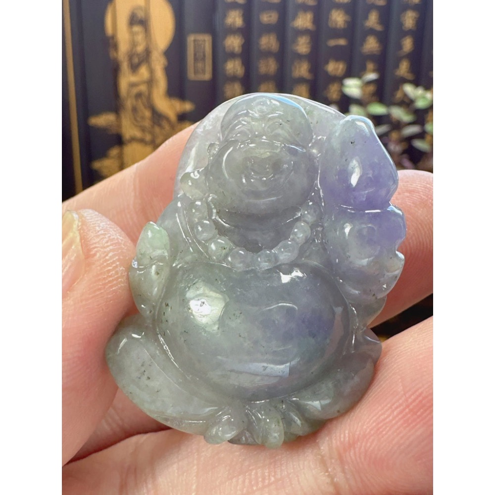 天然翡翠A貨-可愛歡喜彌勒佛 商品編號051908-細節圖7