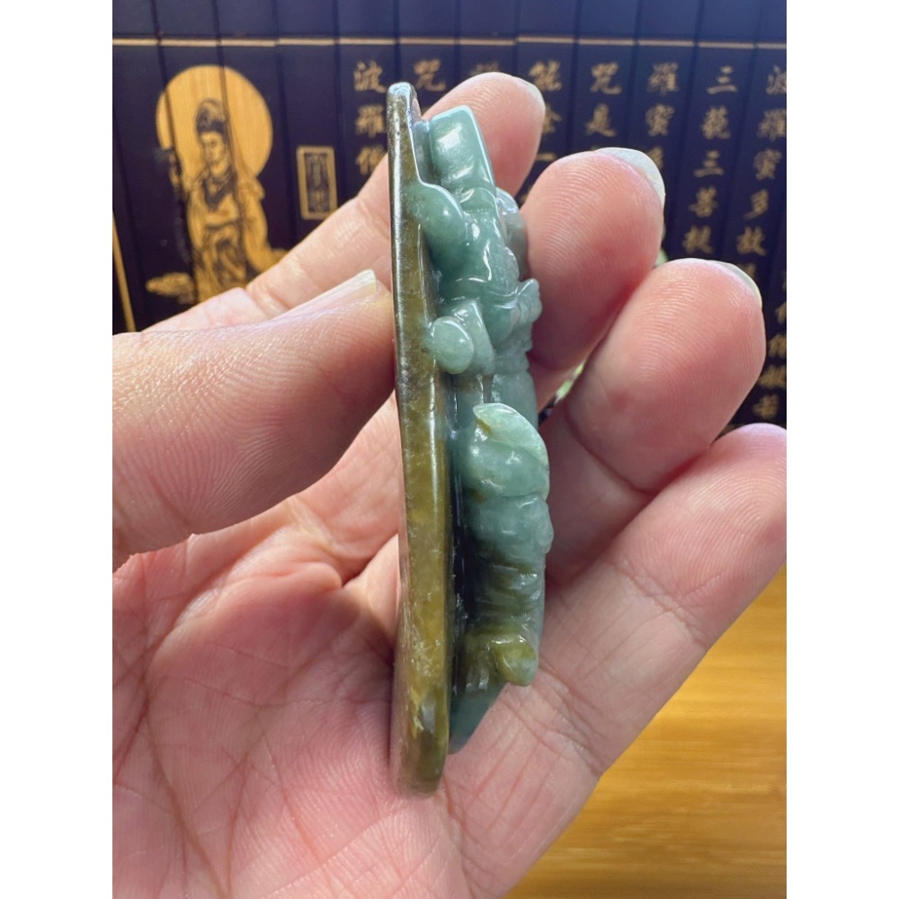 天然翡翠A貨-忠義千秋武財神-關聖帝君 商品編號052909-細節圖6