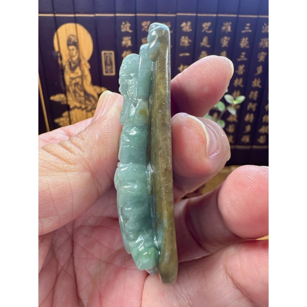 天然翡翠A貨-忠義千秋武財神-關聖帝君 商品編號052909-細節圖7