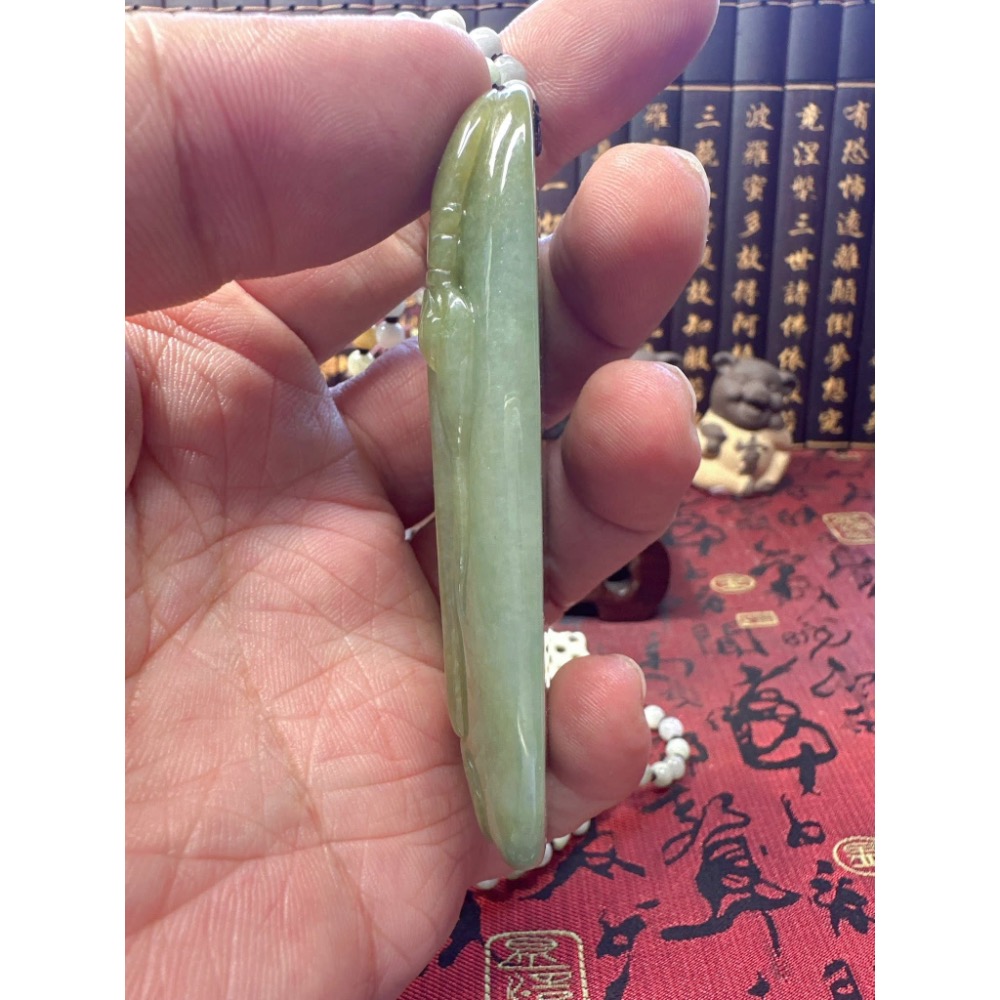 天然翡翠A貨-乘龍關聖帝君 商品編號051504-細節圖7