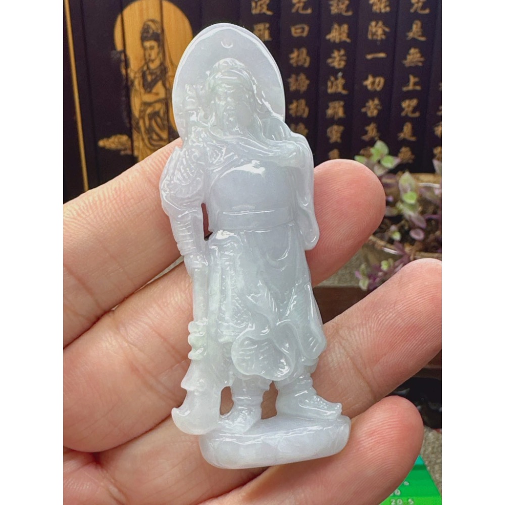天然翡翠A貨-關聖帝君 商品編號050305-細節圖2