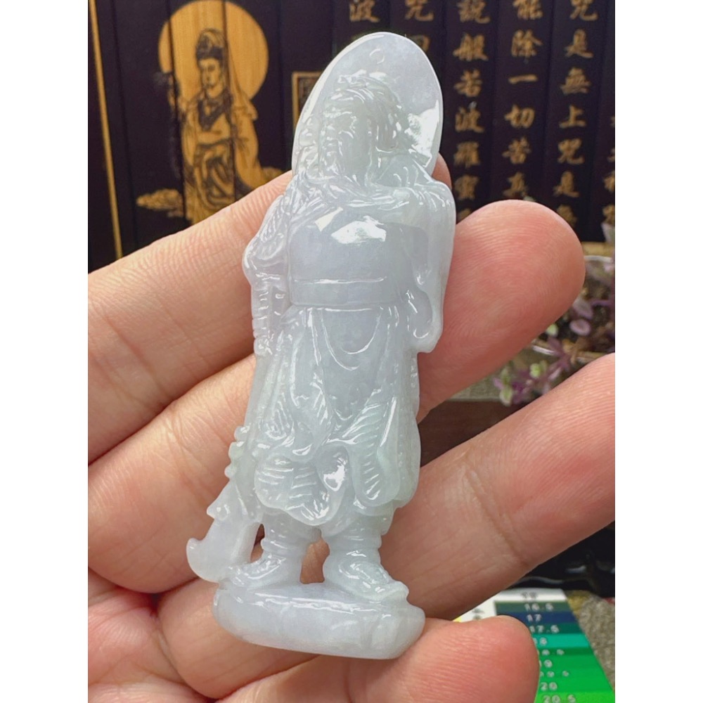 天然翡翠A貨-關聖帝君 商品編號050305-細節圖3