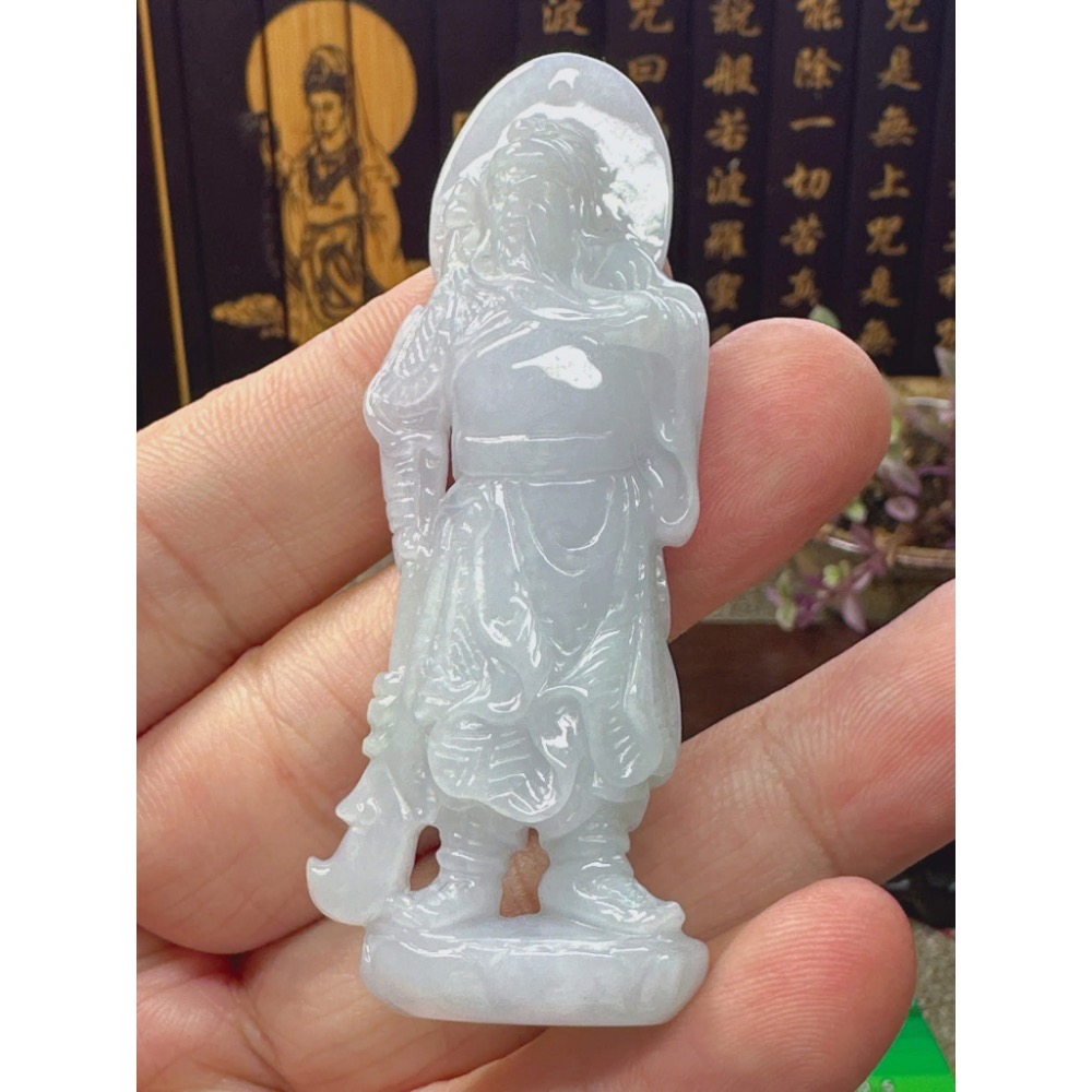 天然翡翠A貨-關聖帝君 商品編號050305-細節圖4
