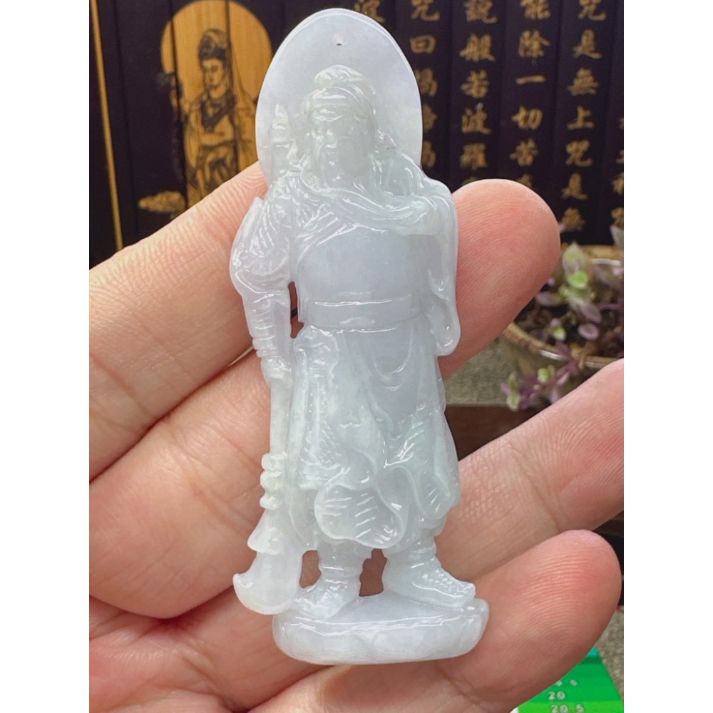 天然翡翠A貨-關聖帝君 商品編號050305-細節圖5