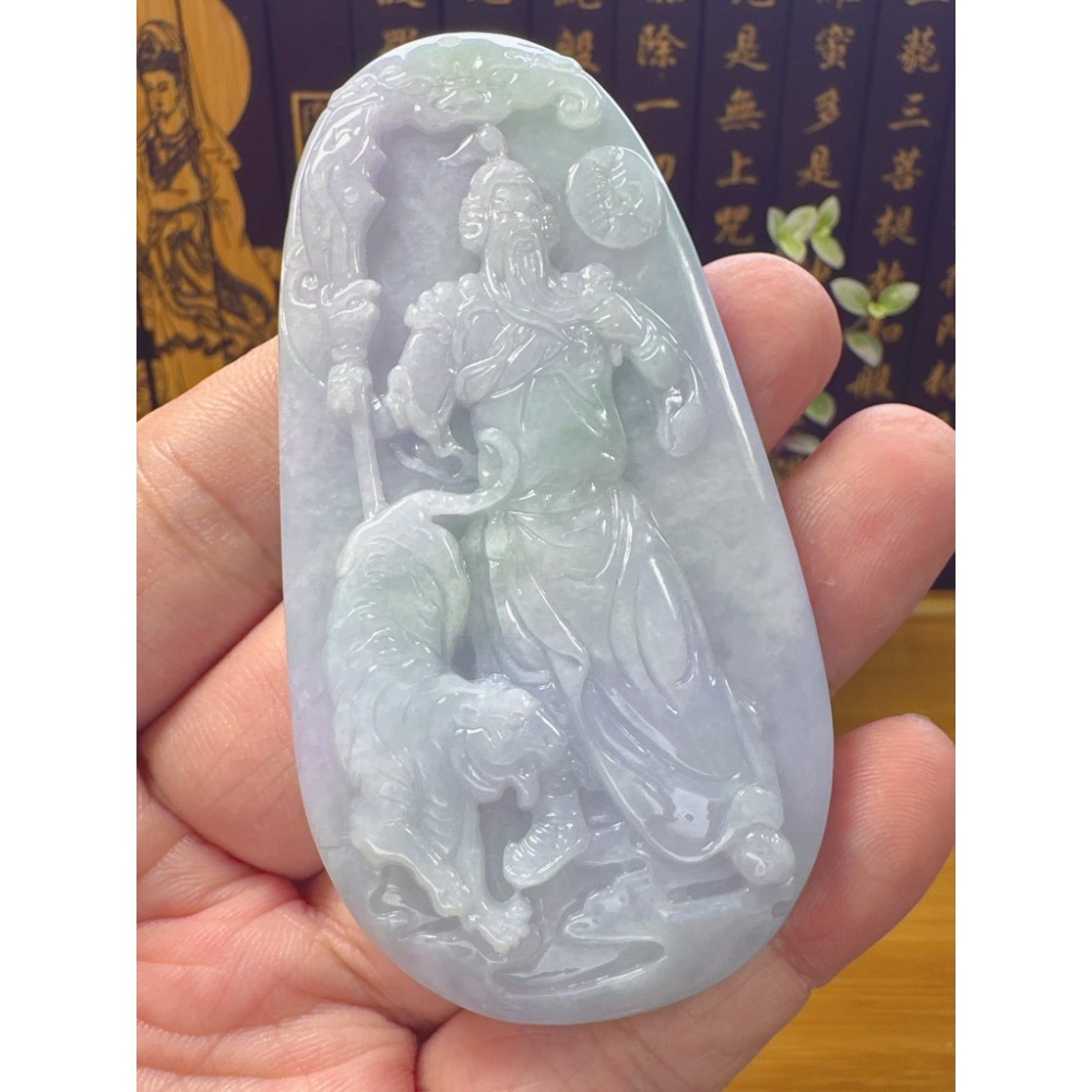 天然翡翠A貨-五虎將-關聖帝君 商品編號052907-細節圖3