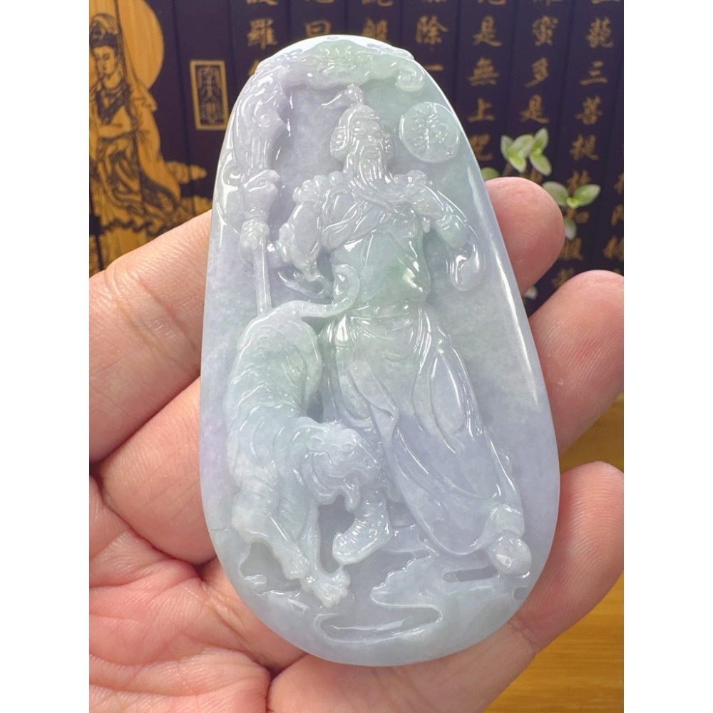 天然翡翠A貨-五虎將-關聖帝君 商品編號052907-細節圖4
