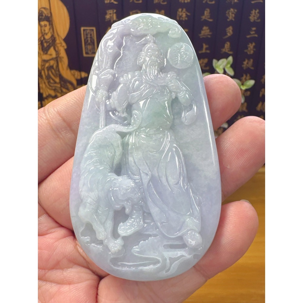 天然翡翠A貨-五虎將-關聖帝君 商品編號052907-細節圖5