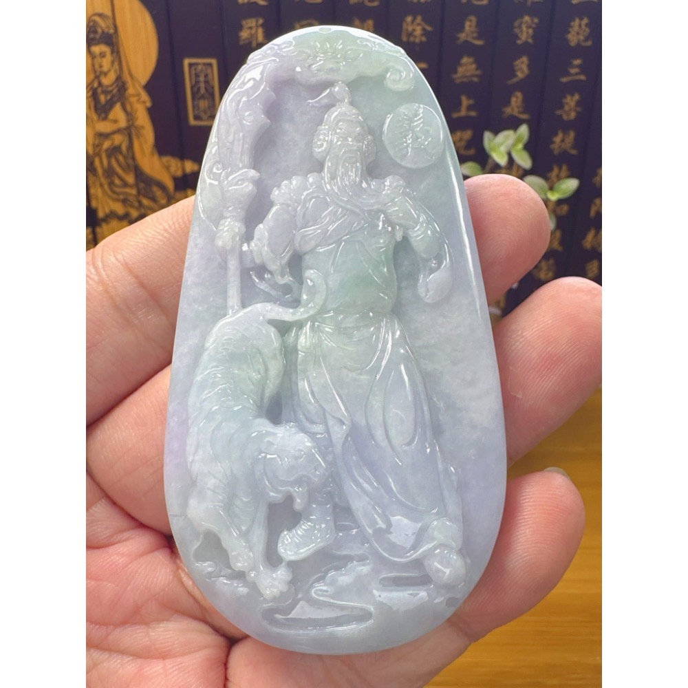 天然翡翠A貨-五虎將-關聖帝君 商品編號052907-細節圖6
