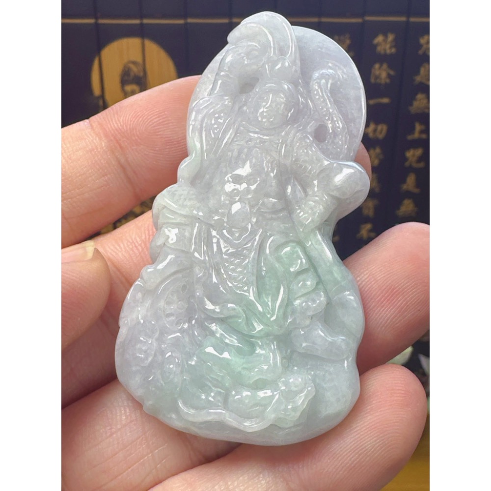 天然翡翠A貨-中壇元帥三太子 商品編號052709-細節圖4