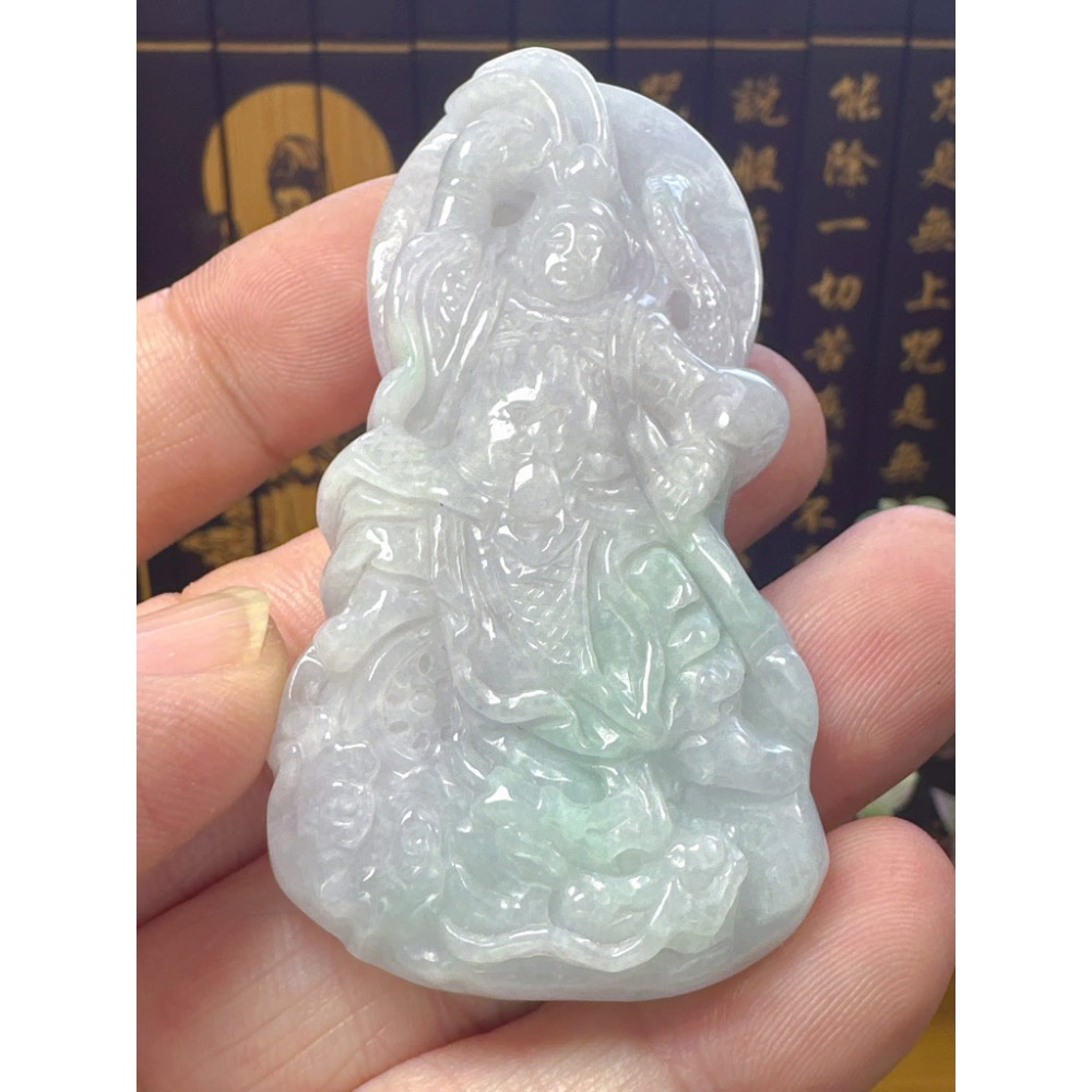 天然翡翠A貨-中壇元帥三太子 商品編號052709-細節圖5
