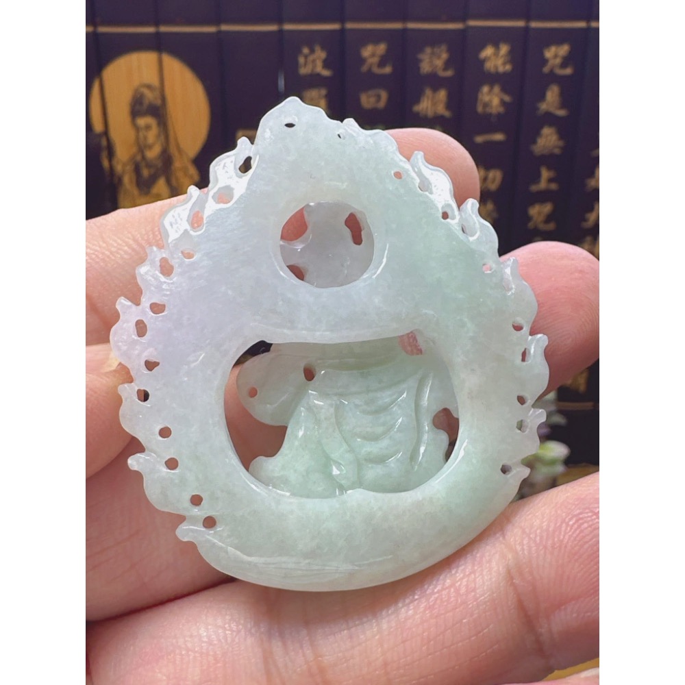 天然翡翠A貨-中壇元帥三太子 商品編號052804-細節圖8