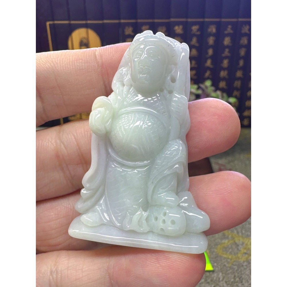 天然翡翠A貨-中壇元帥三太子 商品編號050503-細節圖2