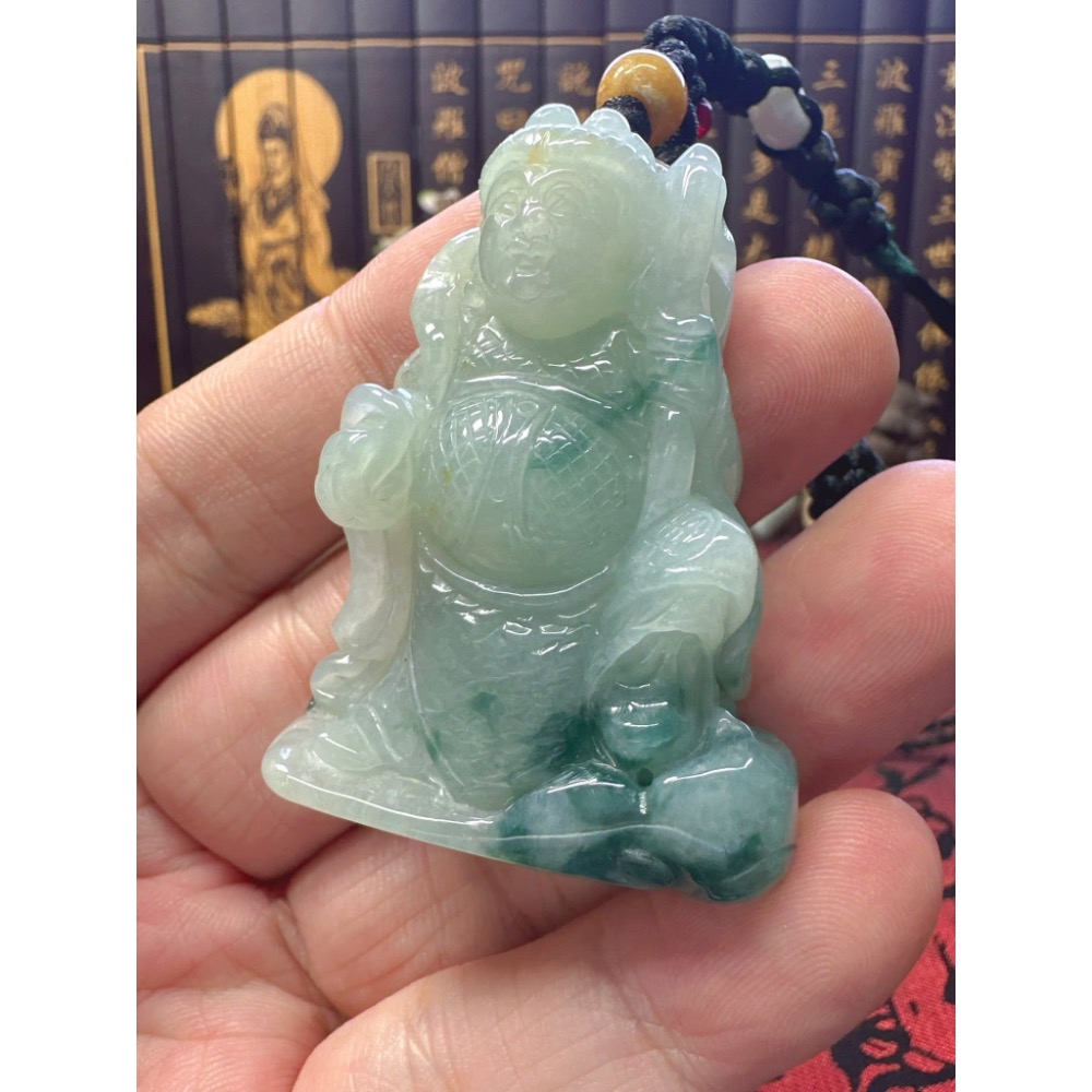天然翡翠A貨-中壇元帥三太子 商品編號051508-細節圖2
