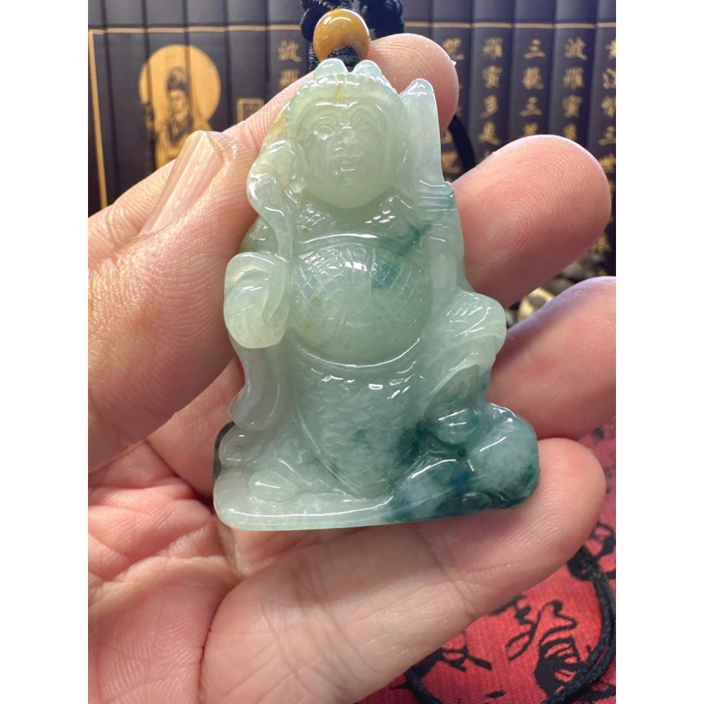 天然翡翠A貨-中壇元帥三太子 商品編號051508-細節圖4