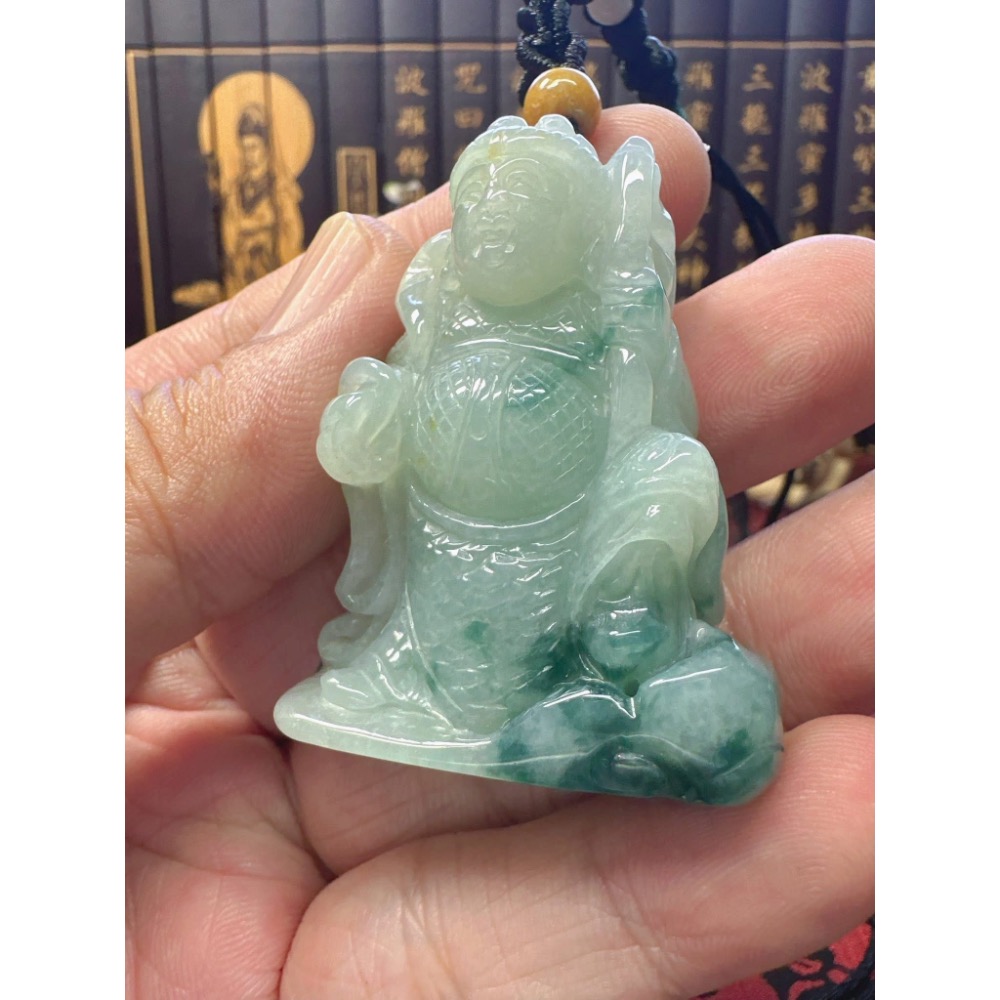 天然翡翠A貨-中壇元帥三太子 商品編號051508-細節圖5