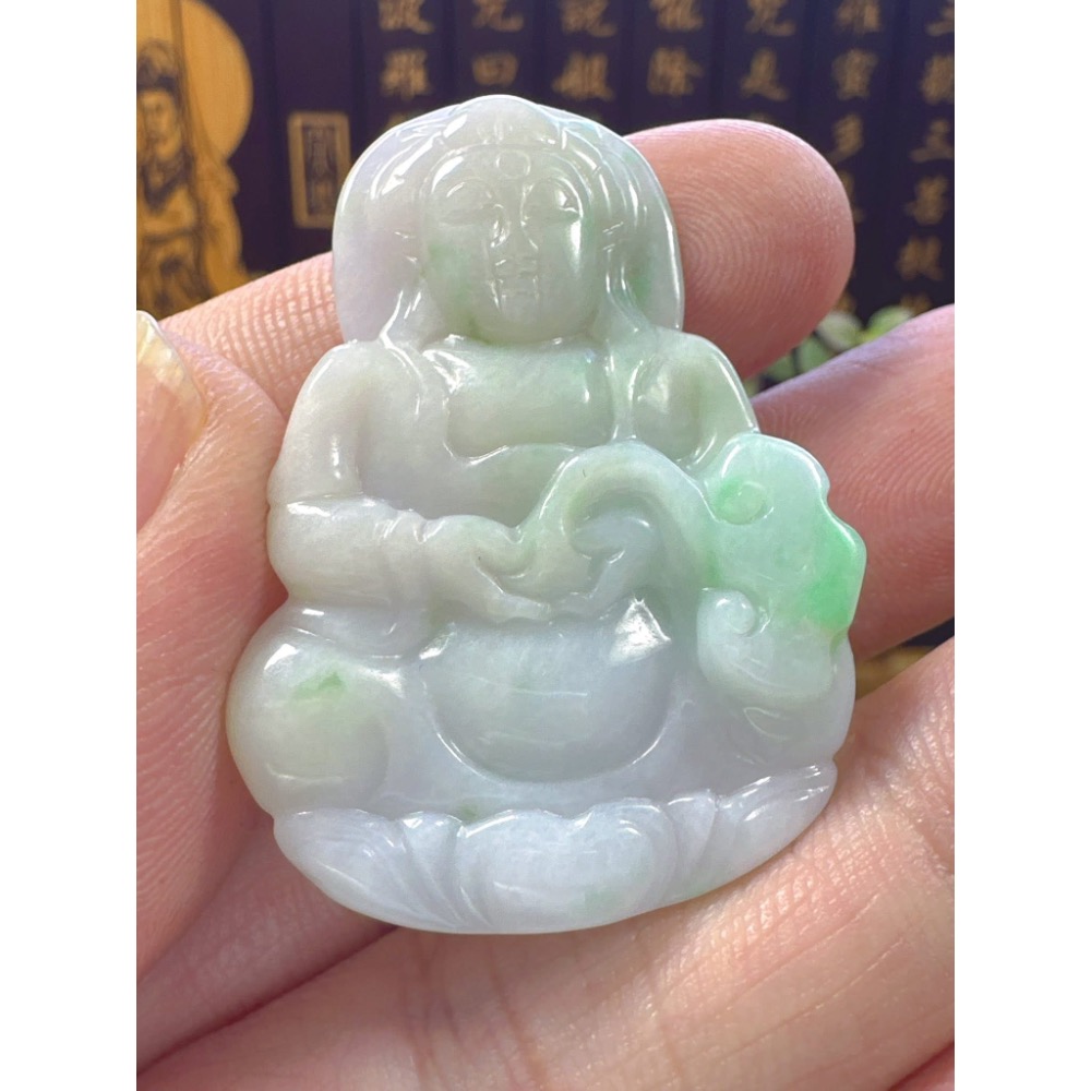 天然翡翠A貨-觀自在如意觀音 商品編號053108-細節圖4