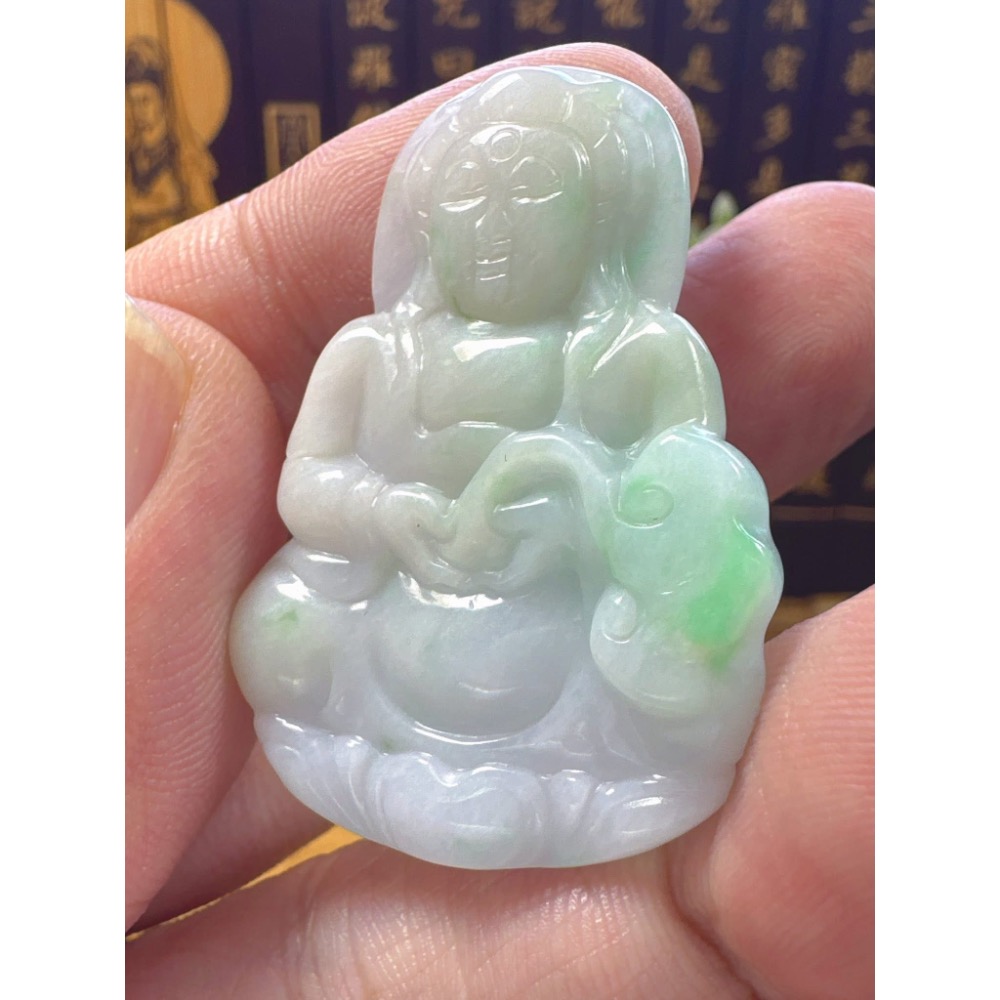 天然翡翠A貨-觀自在如意觀音 商品編號053108-細節圖7