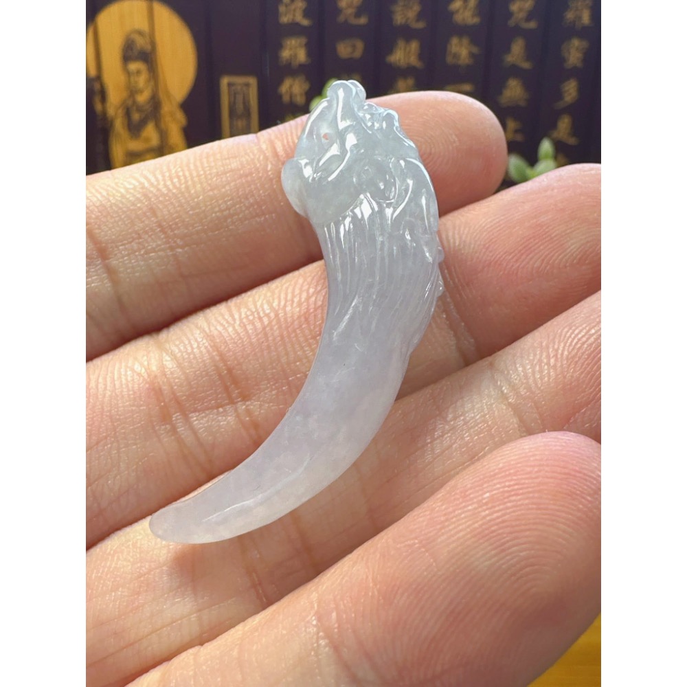 天然翡翠A貨-無往不利龍牙 商品編號053103-細節圖2