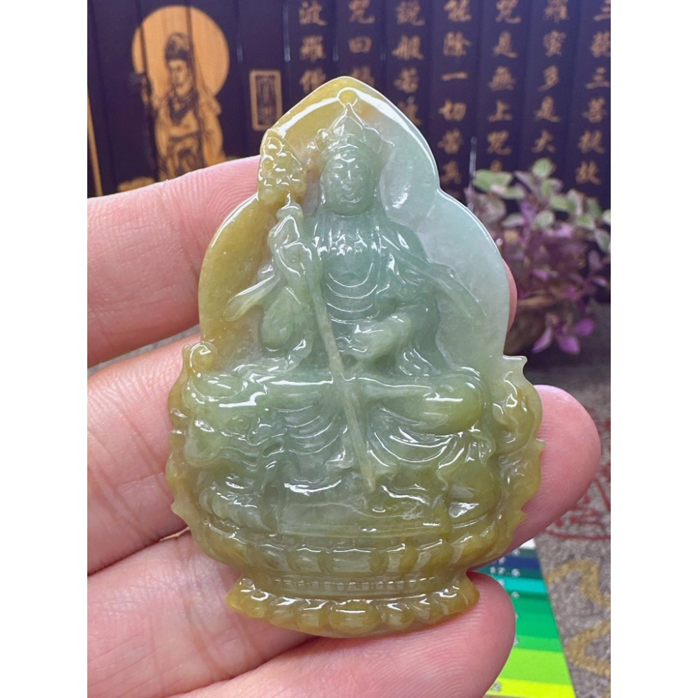 天然翡翠A貨-地藏王菩薩 商品編號050505-細節圖4
