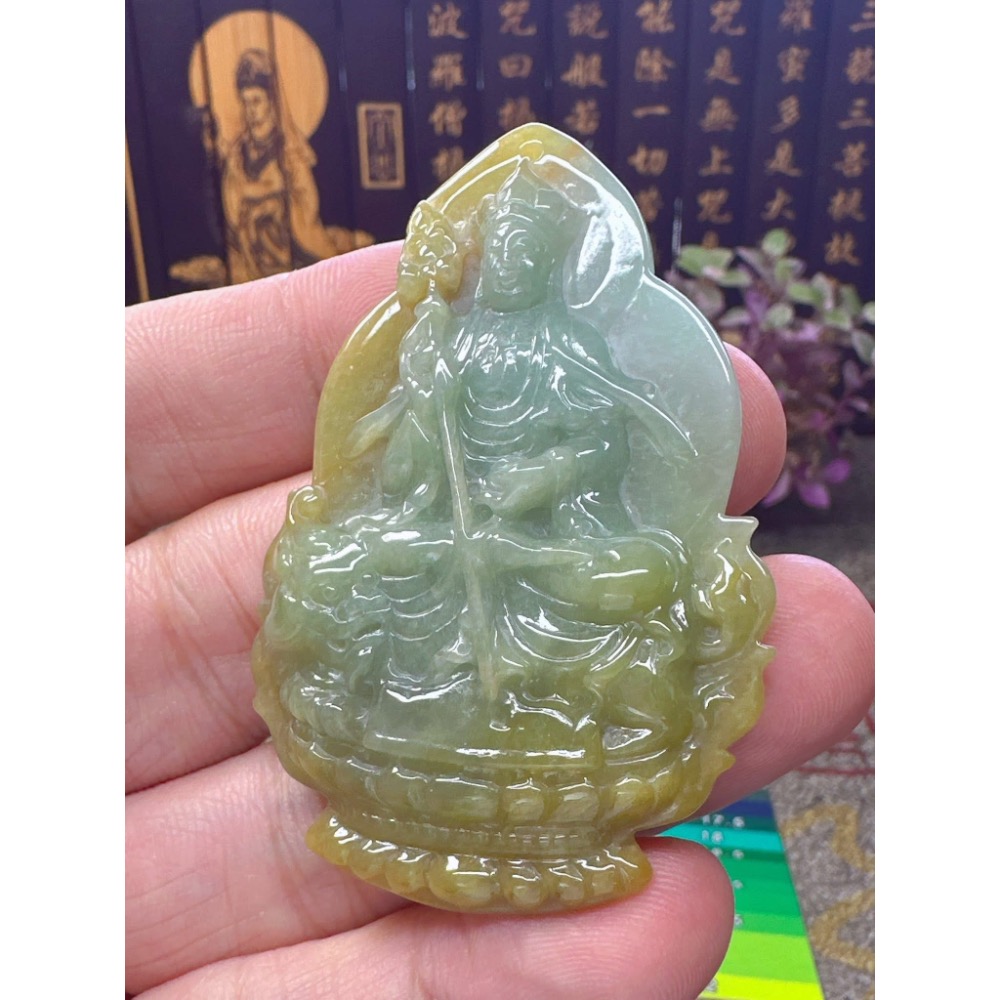 天然翡翠A貨-地藏王菩薩 商品編號050505-細節圖5