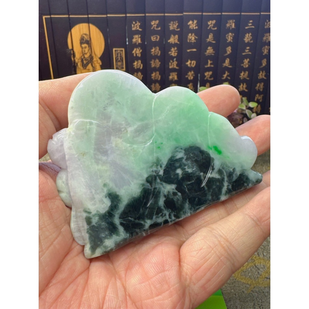 天然翡翠A貨-歡喜財神彌勒佛擺件 商品編號050514-細節圖8