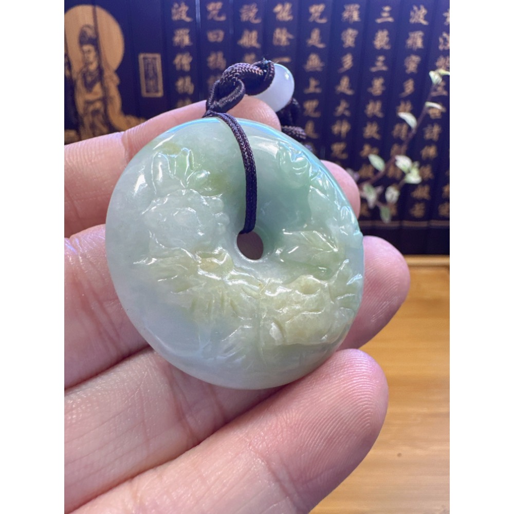 天然翡翠A貨-榮華富貴平安扣 商品編號061502-細節圖4