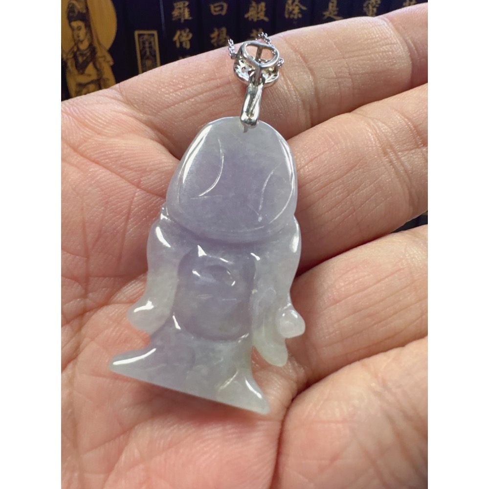 天然翡翠A貨-歡喜財神彌勒佛造型掛件 商品編號062001-細節圖9