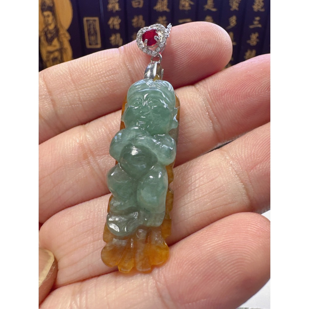 天然翡翠A貨-可愛招財小天使 商品編號062002-細節圖4