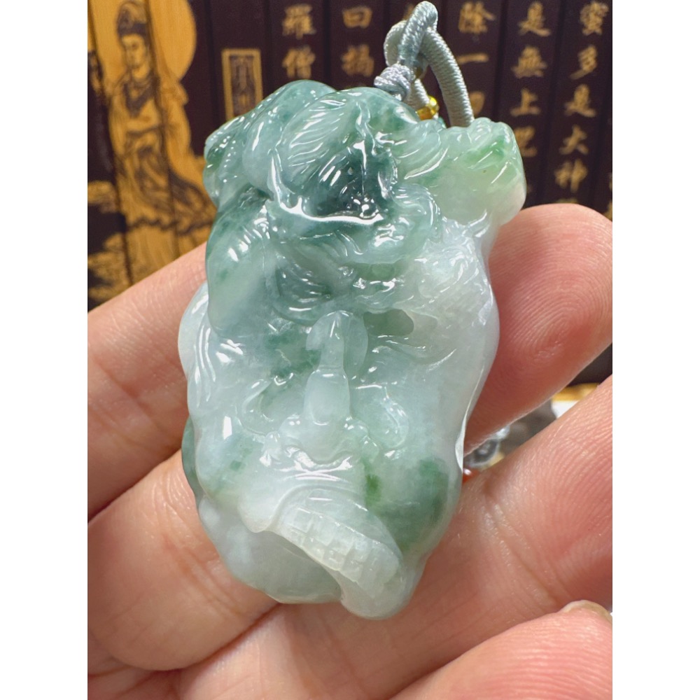 天然翡翠A貨-神龍護主悟道 商品編號062102-細節圖2