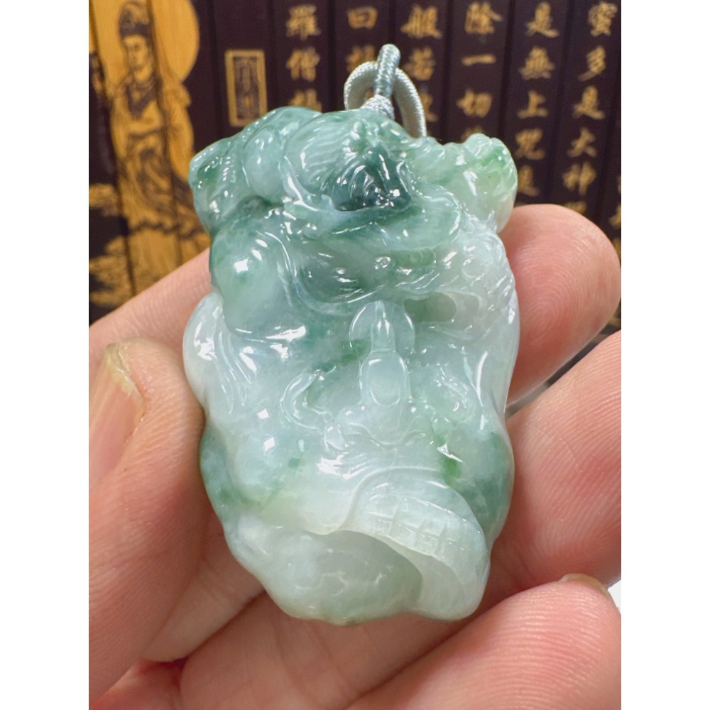 天然翡翠A貨-神龍護主悟道 商品編號062102-細節圖4