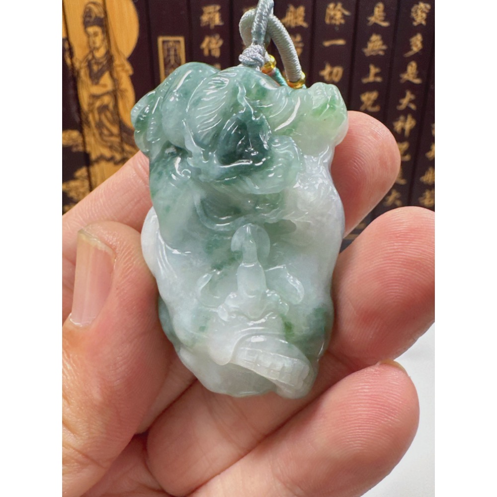 天然翡翠A貨-神龍護主悟道 商品編號062102-細節圖6