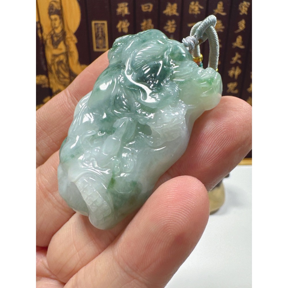天然翡翠A貨-神龍護主悟道 商品編號062102-細節圖7