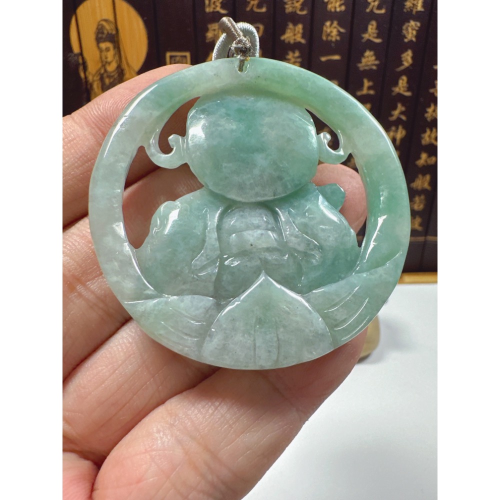 天然翡翠A貨-天上聖母媽祖娘娘  商品編號062104-細節圖9