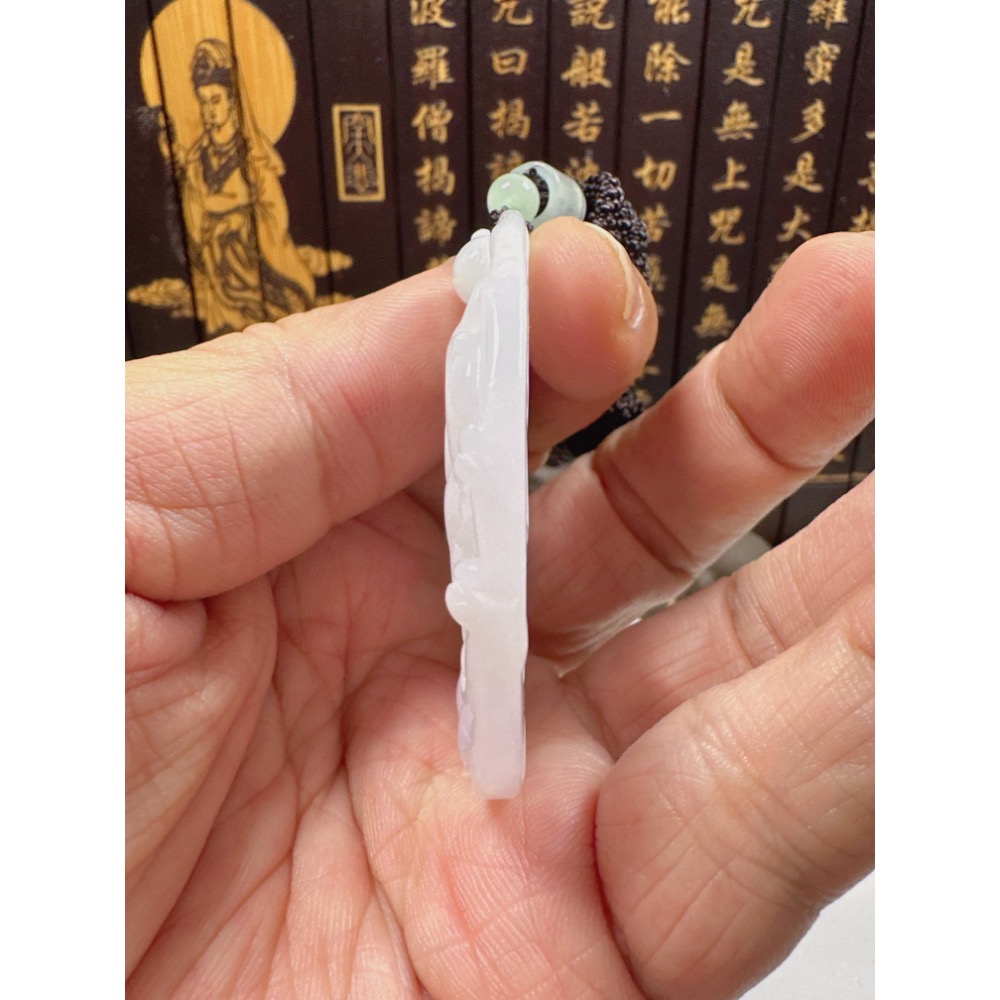 天然翡翠A貨-雙喜臨門榮華富貴圓滿掛件  商品編號：062107-細節圖8