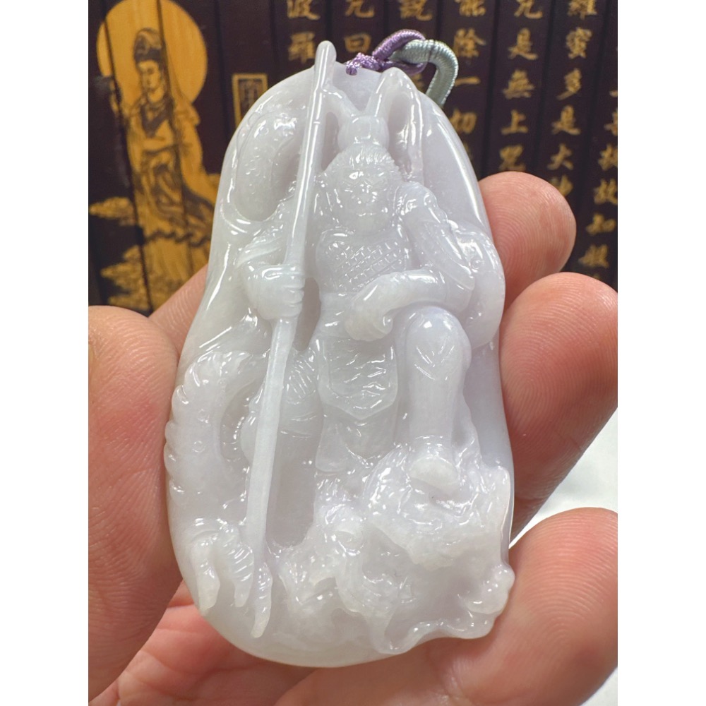 天然翡翠A貨-乘龍齊天大聖孫悟空  商品編號：062108-細節圖4