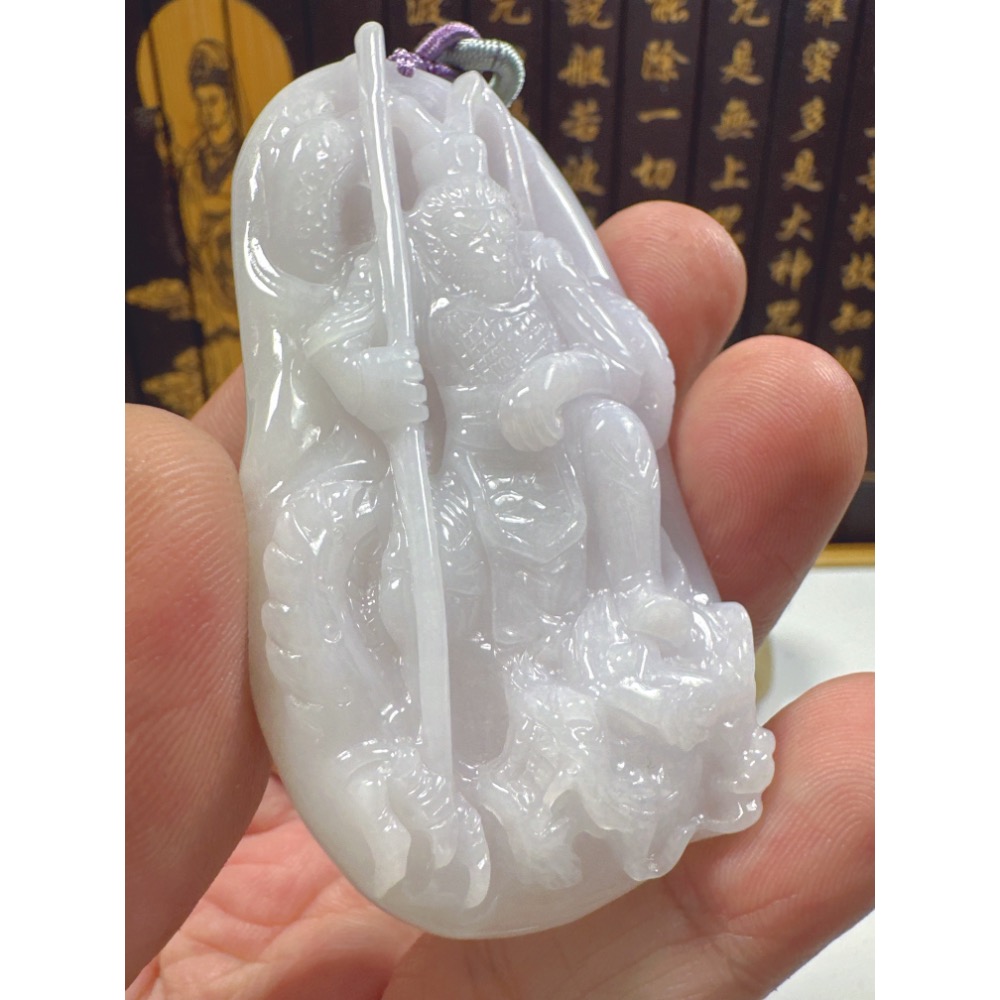 天然翡翠A貨-乘龍齊天大聖孫悟空  商品編號：062108-細節圖6