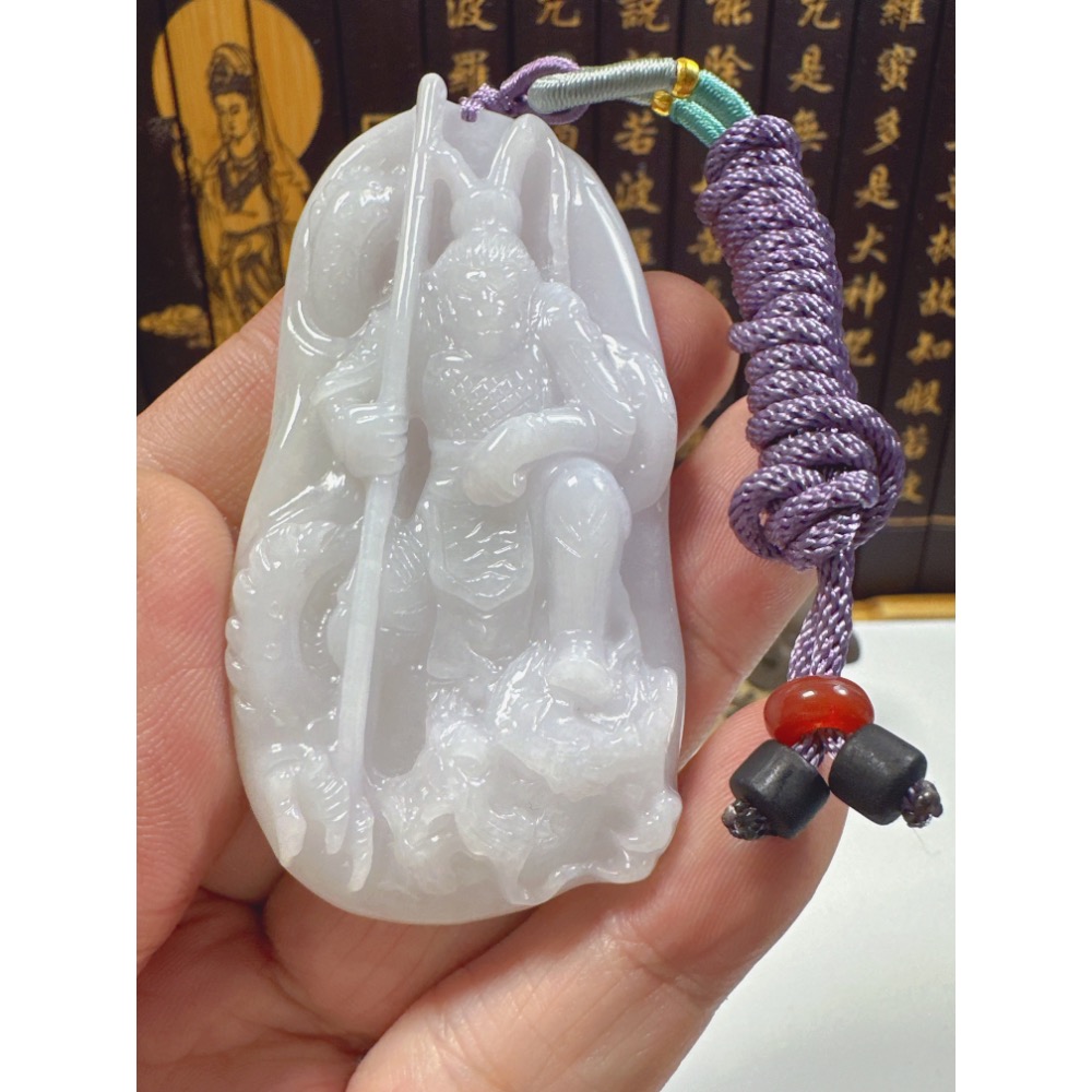 天然翡翠A貨-乘龍齊天大聖孫悟空  商品編號：062108-細節圖7