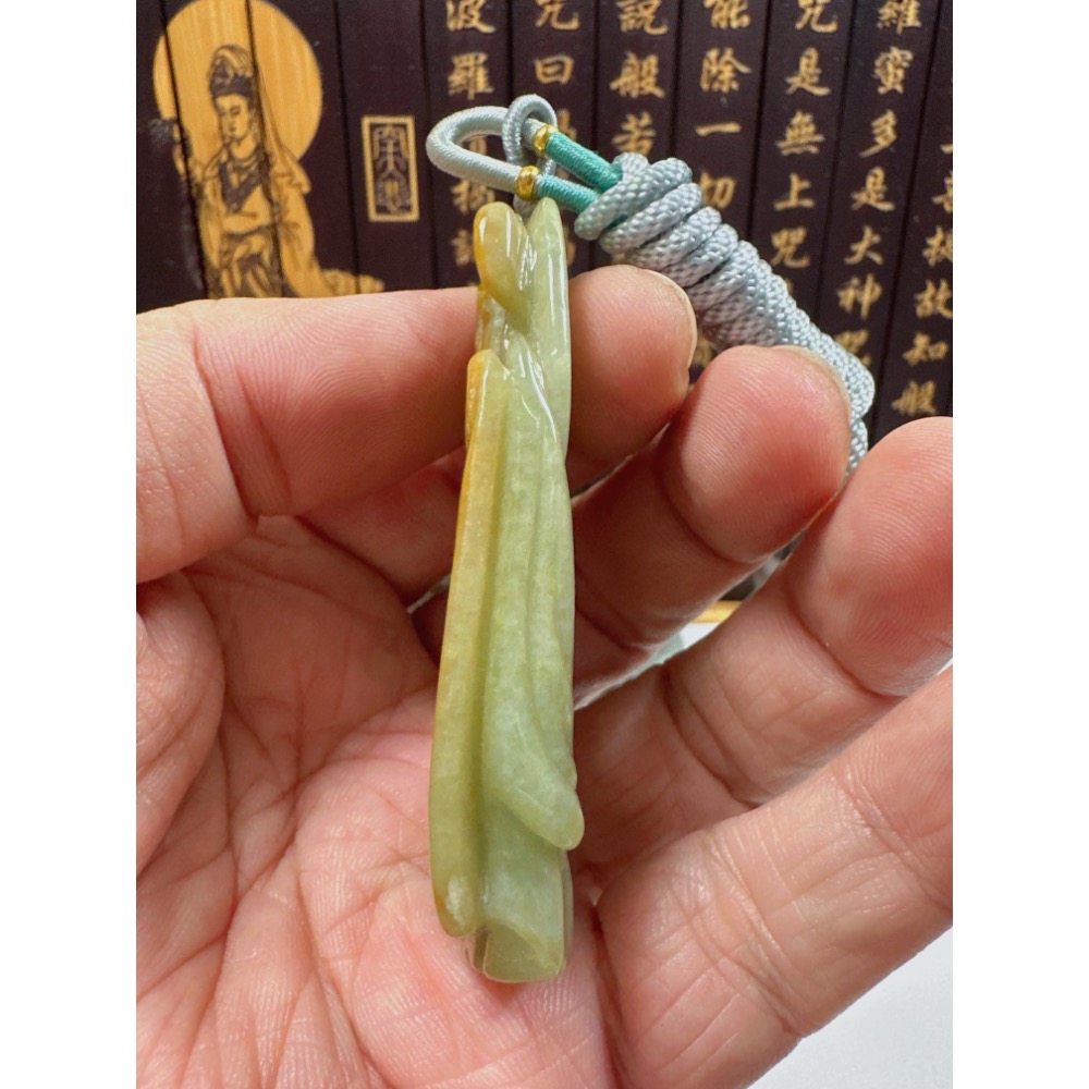 天然翡翠A貨-招財進寶財神掛件 商品編號062109-細節圖8