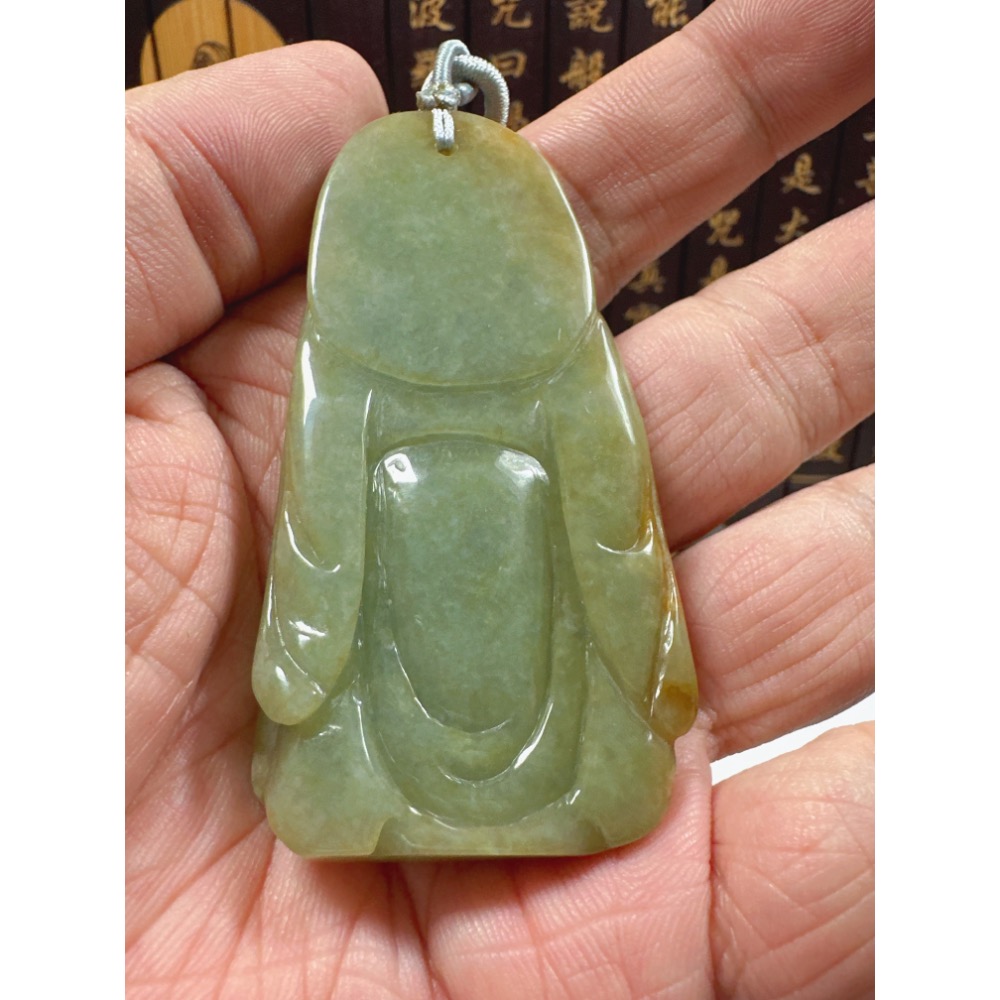 天然翡翠A貨-招財進寶財神掛件 商品編號062109-細節圖9