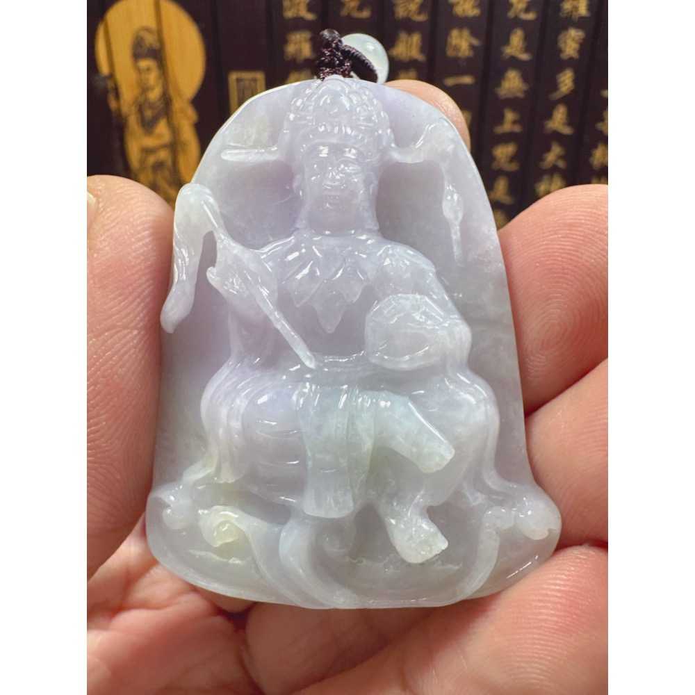 天然翡翠A貨-地母神立體厚庄掛件  商品編號062110-細節圖4