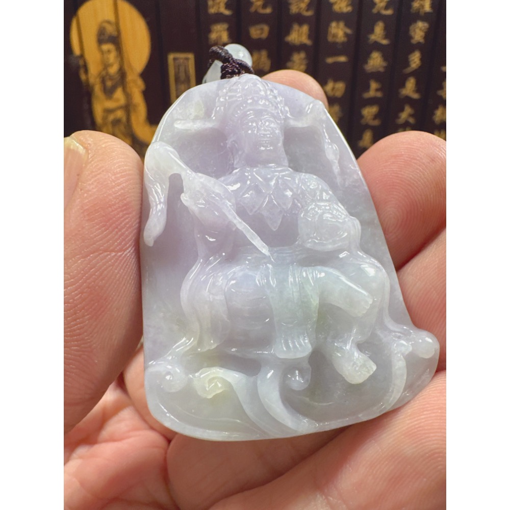天然翡翠A貨-地母神立體厚庄掛件  商品編號062110-細節圖5