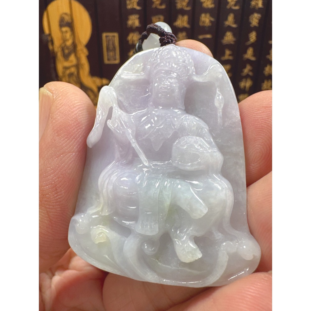 天然翡翠A貨-地母神立體厚庄掛件  商品編號062110-細節圖6