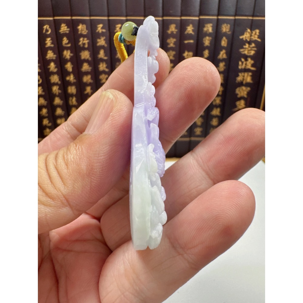 天然翡翠A貨-猶抱琵琶桃花開魅力無限九尾狐仙 商品編號062306-細節圖7